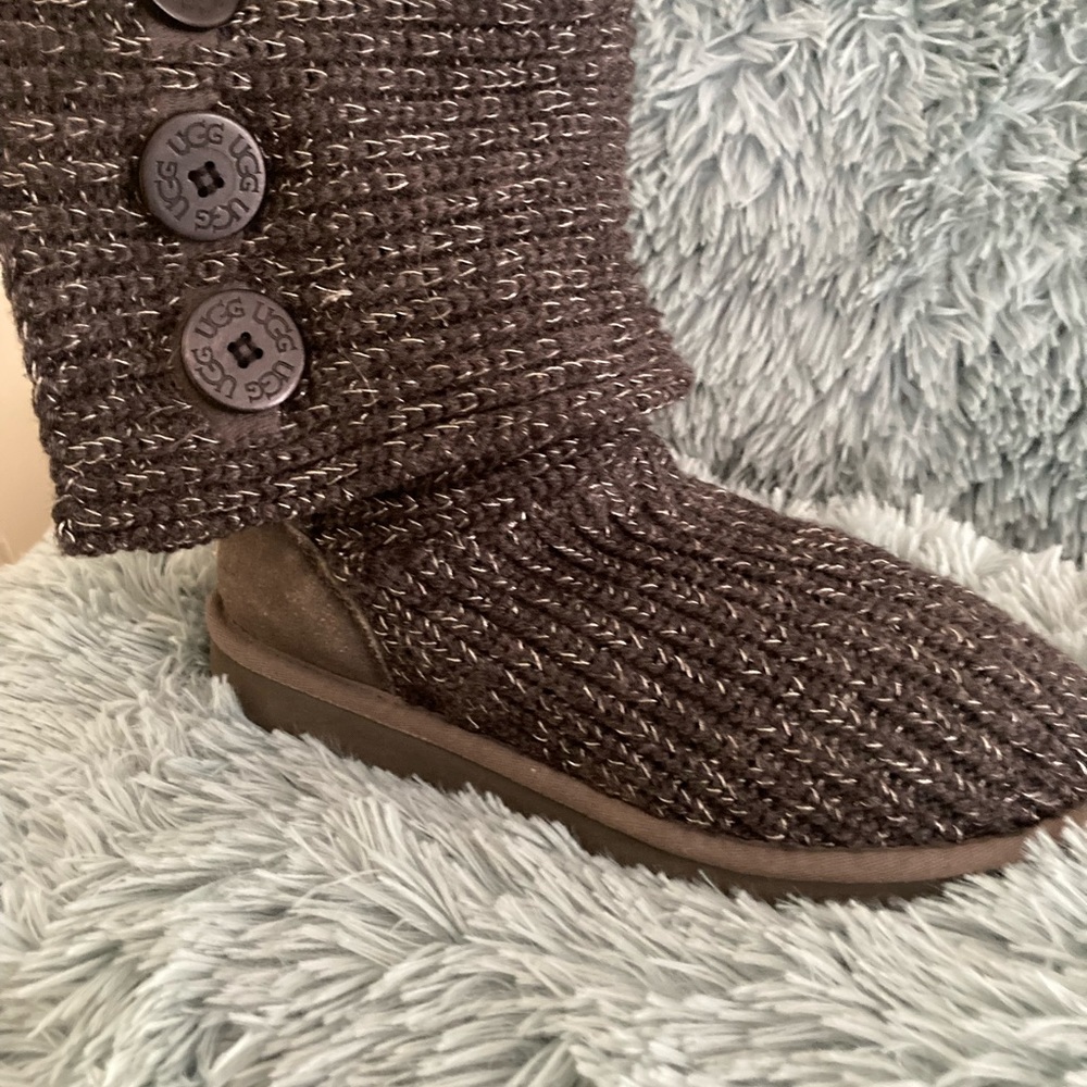 COPY - Uggs classic Cardy knit in grey, good condition, size 8
